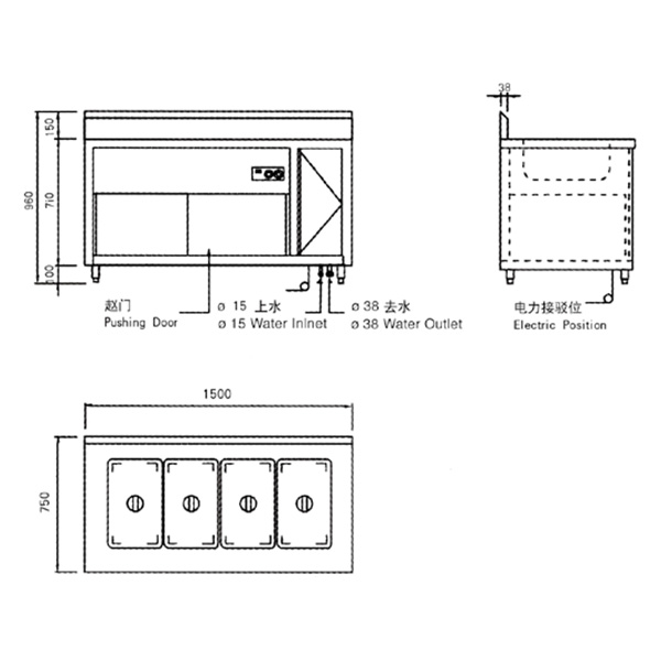 電熱湯池柜(保溫售菜柜)2